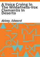 A_voice_crying_in_the_wilderness-Vox_clamantis_in_deserto