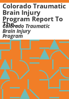 Colorado_Traumatic_Brain_Injury_Program_report_to_the_General_Assembly
